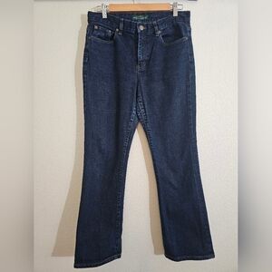 Ralph Lauren Dark Blue Straight Leg Jeans 8